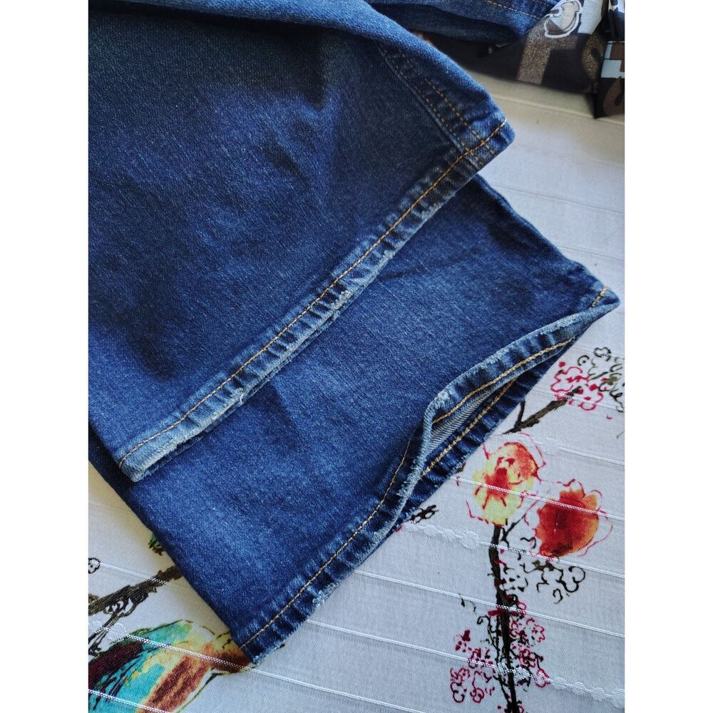 Old Navy Micro Flare Jeans Women's Size 2 Mid Rise Stretch Blue Denim Bootcut - Picture 4 of 6